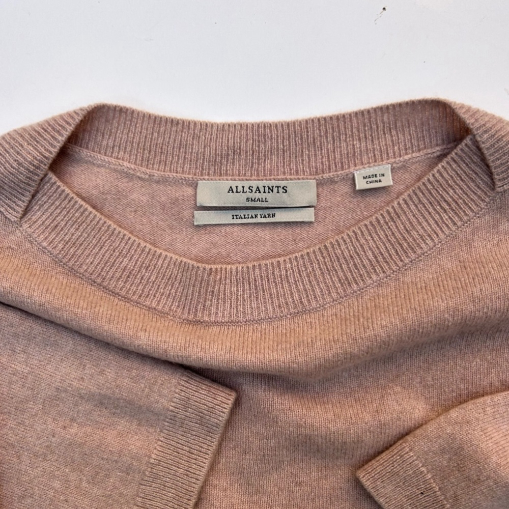All Saints Cashmere Sweater small blush pink - Picture 10 of 12